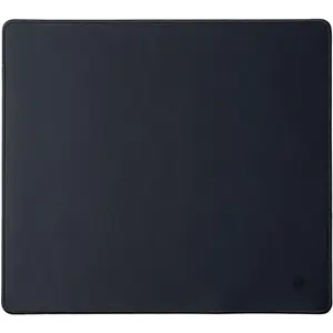 Large Gaming  Pad 17.7 x 15.7 inch (450 x 400 mm), Ample Space for  Movement, Smooth -Weave Surface for Optical Mice, Non-Slip Rubber Base, Stitched Edges - Black