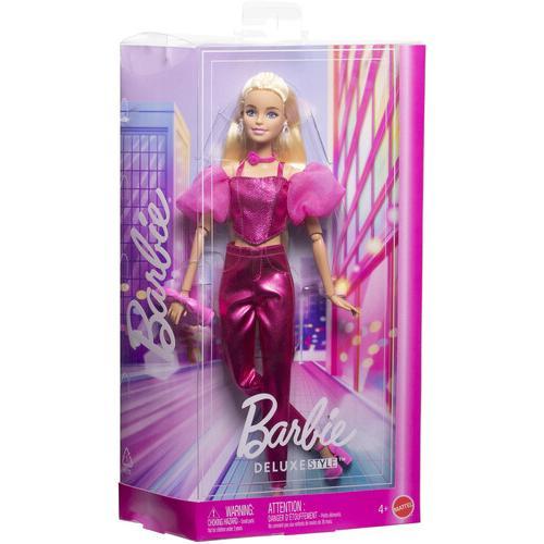 Mattel - Barbie Deluxe Style with Blonde Hair in Pink Metallic Corset Outfit  [Collectible Figurine/Statue/Bust] Paper Doll