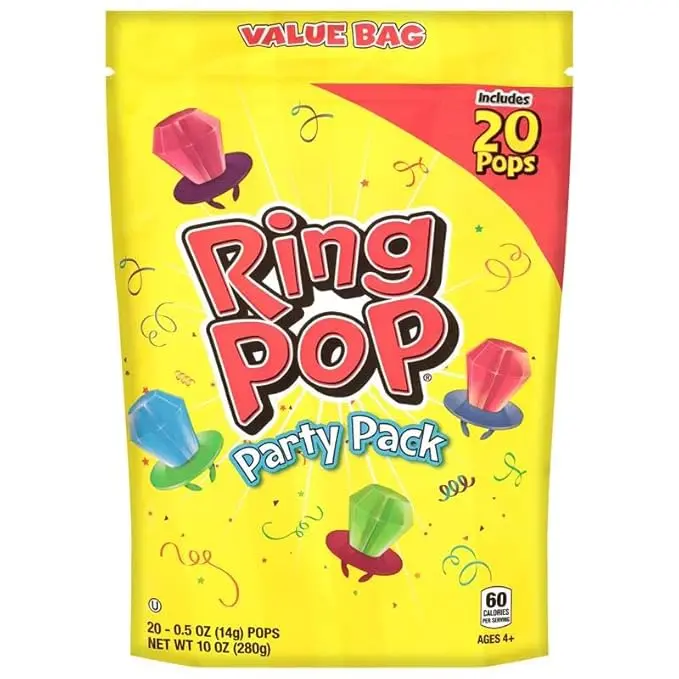 Candy, Happy New Year Valentines Day  Lollipops, 20 Ct Party Favors in Assorted Fruity Flavors - Full Size, Bulk Variety Pack, Individually Wrapped Hard Candy For Stocking Stuffers, Mothers Day Gifts