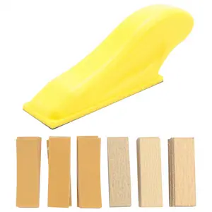 Mini Sander Kit, Micro-Sanding Tools for Small Projects, Small Detail Handle Sanding for Tight Narrow Spaces&DIY Crafts