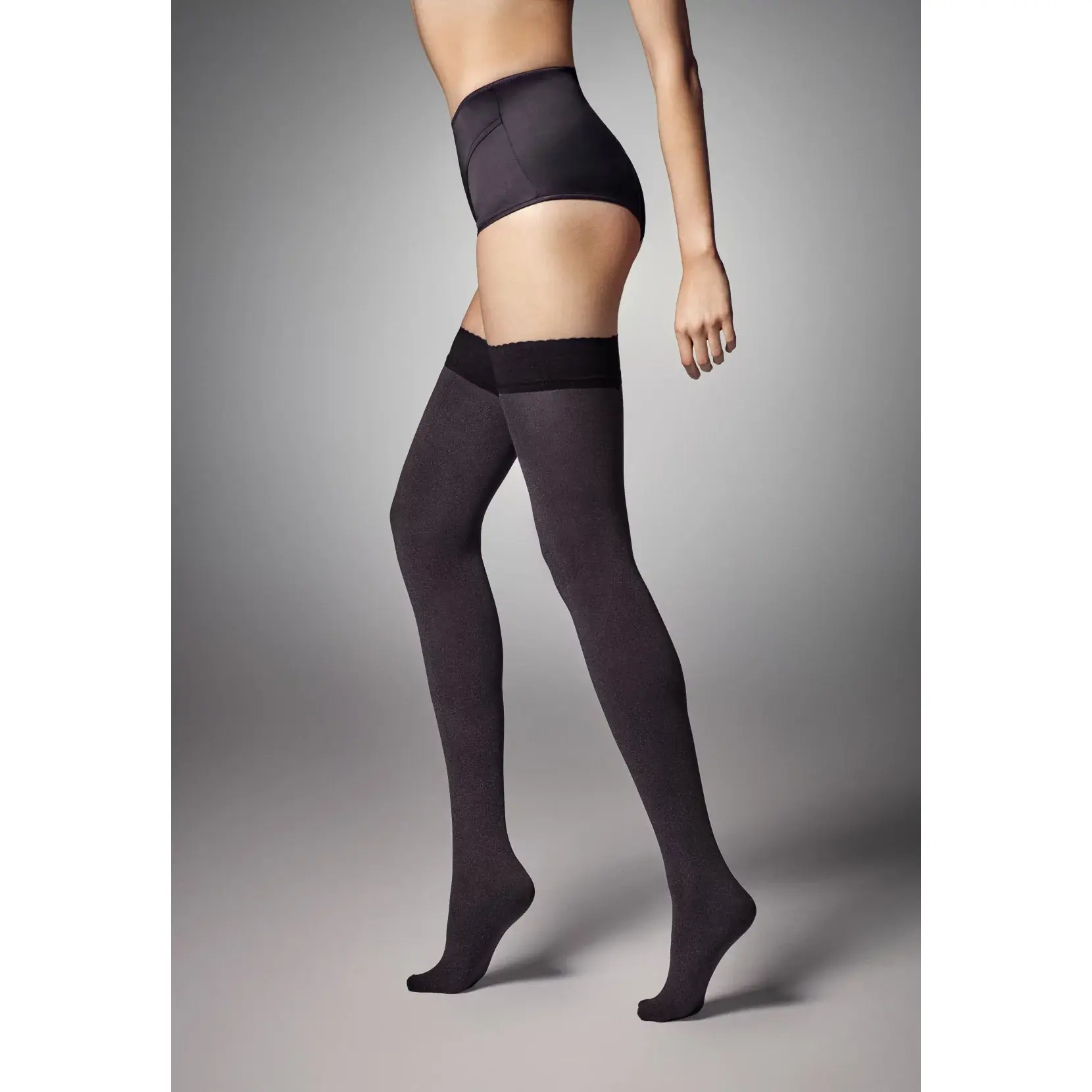 AR VERA 60 - Chic Melange Stay-Up Stockings with Silicone Trim
