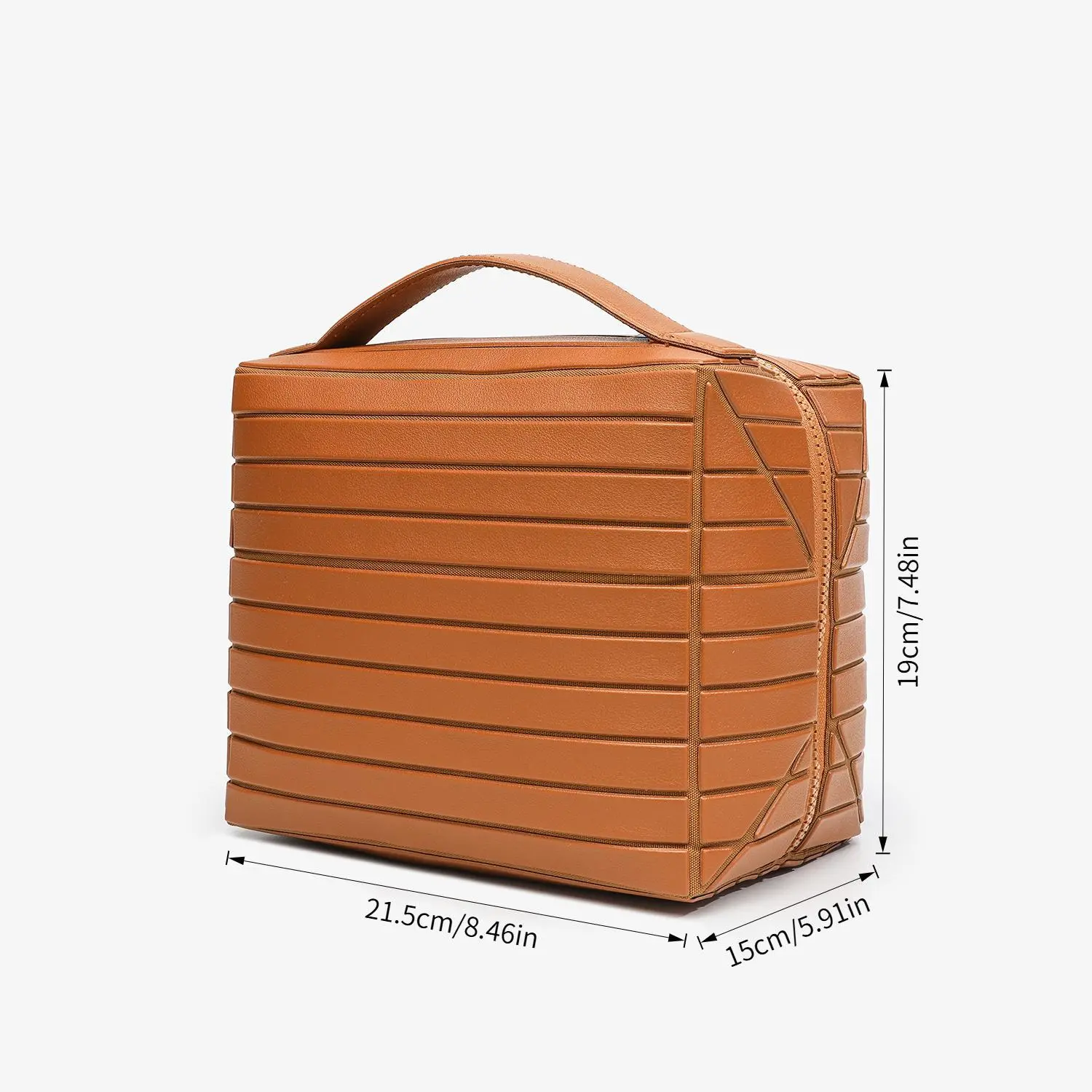 Foldable Waterproof Makeup Bag with Compartments Large Capacity Travel Storage Easy to Carry Durable Fashion Style Zipper Closure Lightweight Organiser Compact & Spacious Folding