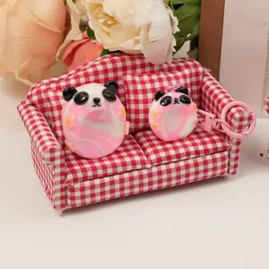 Panda Series Double-Sided Polymer Clay Worry Stones – Thumb Comfort & Adorable Panda Companions