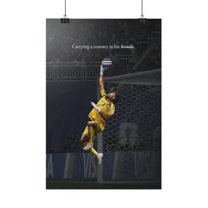 Vozinha   Art, Against All Odds Goalkeeper  Print, Heroic Soccer  for Bedroom, Office and Man Cave，Vozinha   Art, Small Country Big Dreams Soccer  Print, Inspirational Football  for Sports Fans and Collectors
