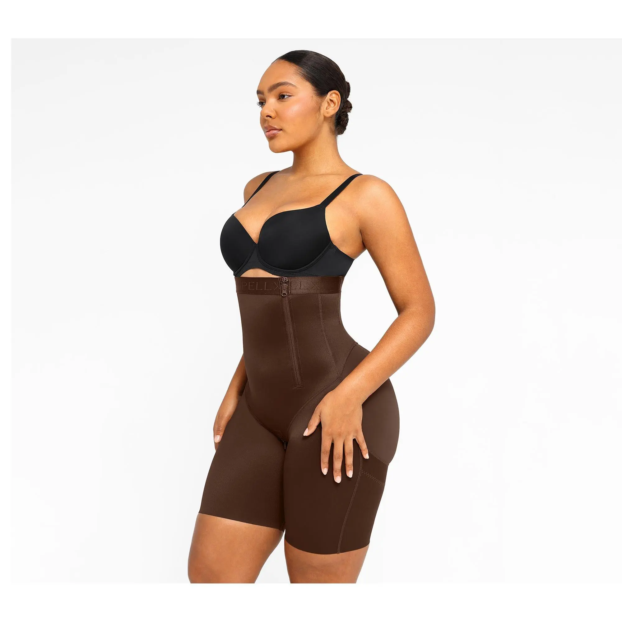 Shapellx AirSlim Shaping High Waist Logo Shorts