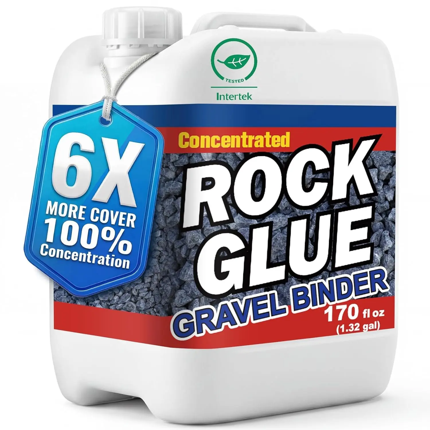 Landscaping Rock Glue - 170oz Pea Gravel Binder Concentrate, High Bond Long Lasting Super Strong Adhesion Heavy Duty Pebble Stone Adhesive for Slope, Between Pavers, Weather Resistant & Pet Safe, High Bond Adhesive, Long Lasting Adhesive