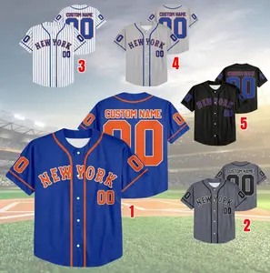 Custom Name & Number New York Baseball Team Jersey, Jersey For Fan, Baseball Lovers 8425MD40