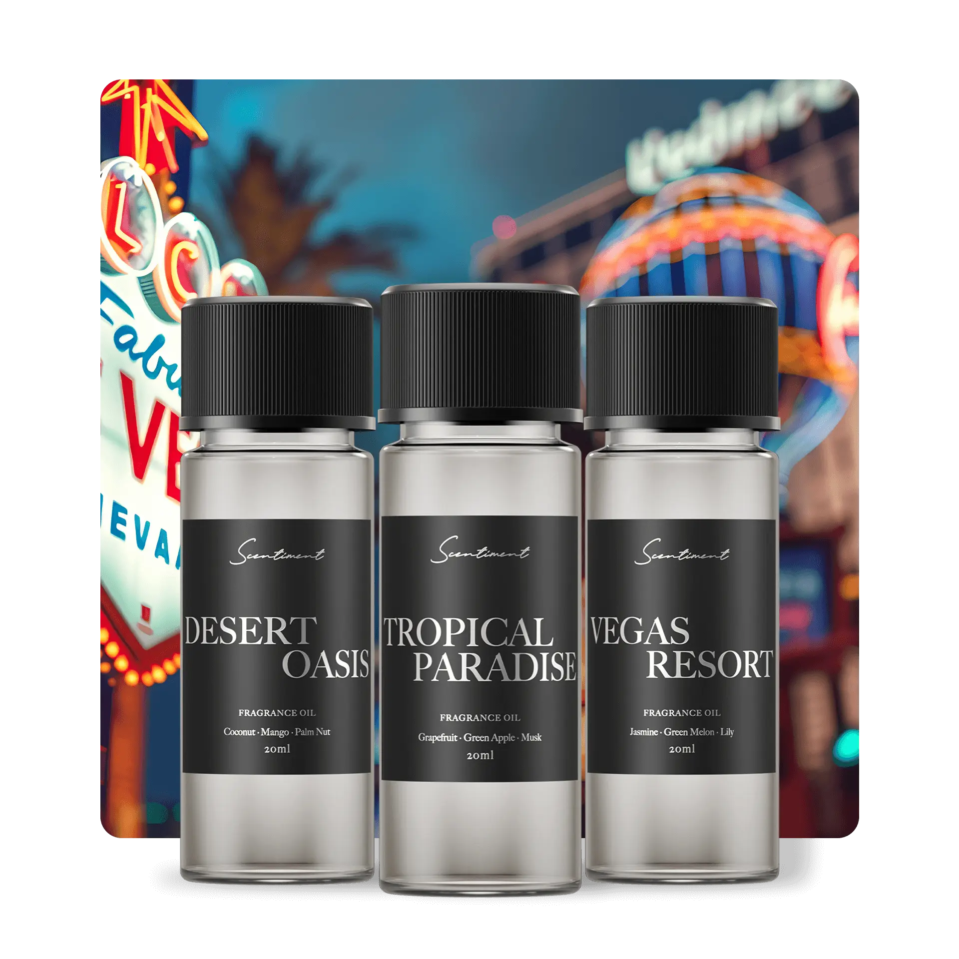 Las Vegas Hotel Discovery Set – 20ml Vibrant Luxury Vibes at Home