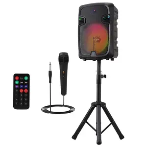 12inch Bluetooth Rechargeable Party Speaker with Stand And Microphone 12” woofer + 1.5” tweeter 12inch Bluetooth Rechargeable Party Speaker with Stand And Microphone 12” woofer + 1.5” tweeter