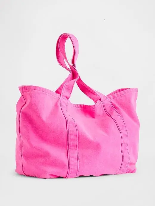 Gap Logo Tote Bag - Neon Pink Glow - TikTok Shop