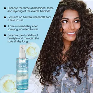 1box/2boxes Sea Salt Spray for Hair - Texturizing Salt Spray with Dead Sea Salt & Kelp, Boosts Hair Thickness, Adds Volume & Shine, Subtle Hold for Beachy Waves & Styling, 100ml/3.38fl.oz Hair Spray for Women & Men, Perfect for Daily Use & Travel