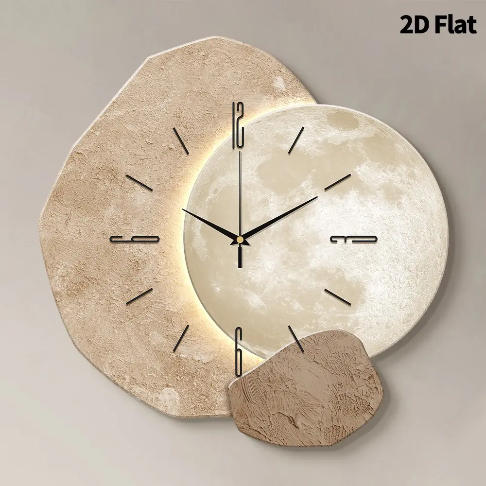 Silent Planet Art Clock, Creative Decorative Clock, No Tick-Tick Sound, Perfect for Living Room Bedroom Office Kitchen Classroom Hotel Dorm Cafe Decor Gift Wall Clock