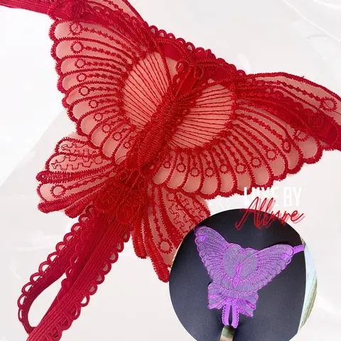 LuxeByAllure - SPICY BUTTERFLY Thong - Open ACCESS  Thongs