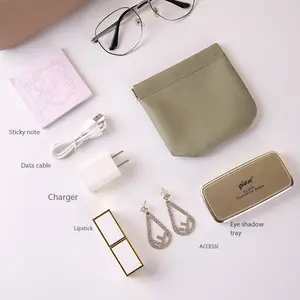 Women's Mini Pouch - Snap Closure Printed Design, Portable Small Key Holder, Wallet & Cosmetic Organizer for Lipstick & Miscellaneous Items