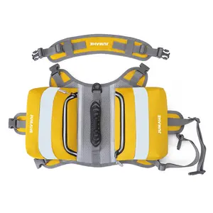 Dual Saddlebag Dog Backpack, Adjustable Carrier Pack for Large Breed Hiking & Outdoor Reflective Service Harness