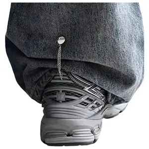 2 pieces of adjustable magnetic trouser clips and cuff links-durable alloy material, detachable hem buckle, suitable for pants and T-shirts, seamless fixed Fastening accessories, belt tightener, Removable