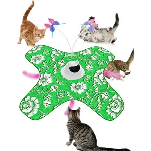 Cat Toy Set, Hide-And-Seek Game Tool, Electronic Puzzle Pet Toys, Fast Moving Ball, Indoor Automatic Activation Interactive Cat Toy