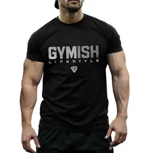 Gymish Workout Shirts for Men V2, Motivational Gym Lifting T-Shirt