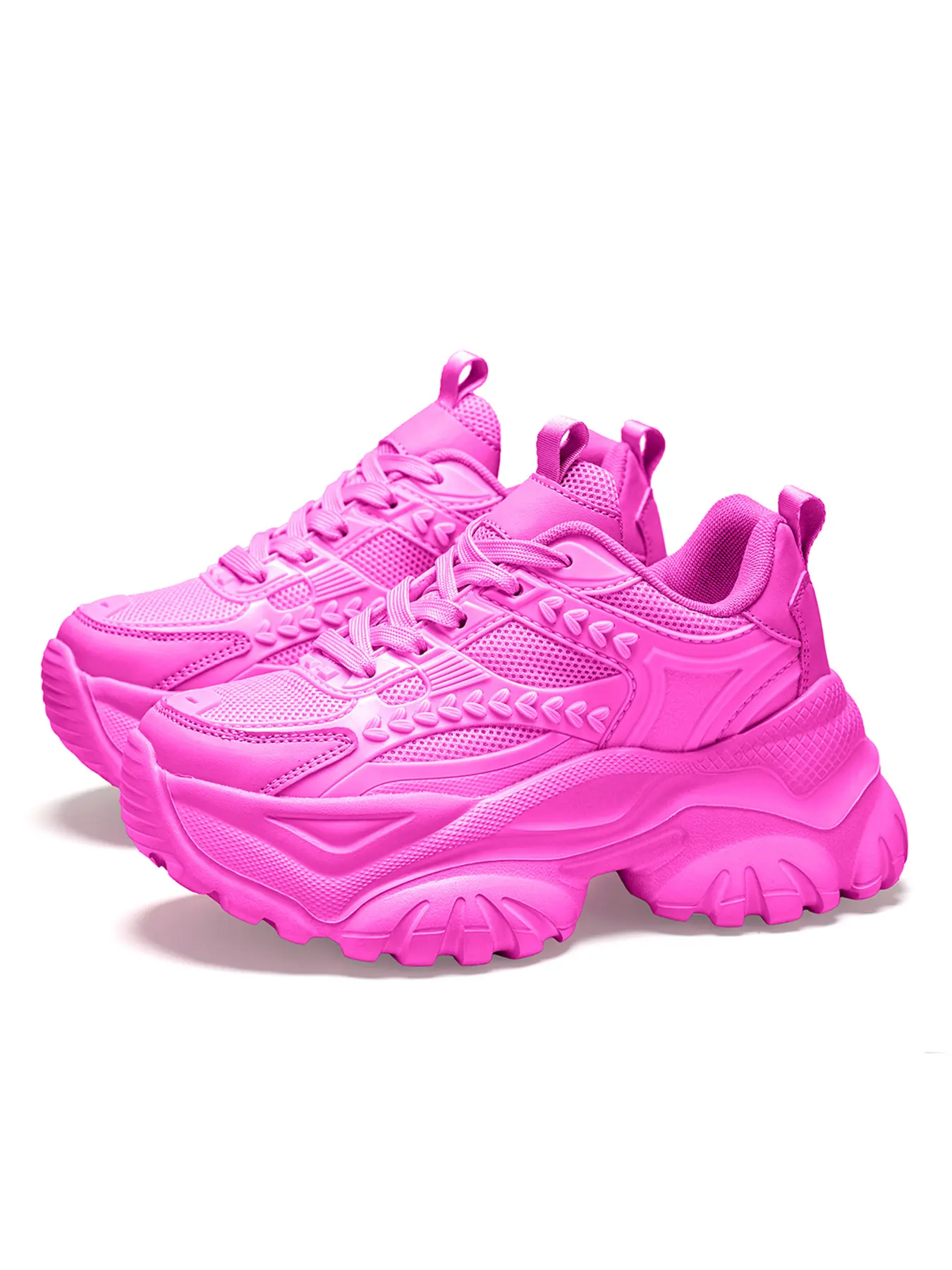 Spring/Summer Women's Platform Chunky Shoes, Invisible 5cm Height Increase, Breathable Mesh Sports Shoes, Slimming Casual Shoes, Height Increasing Sneakers, Black/White, Suitable for Shopping, Commute, Outdoor Activities, Plus Sizes 35-42