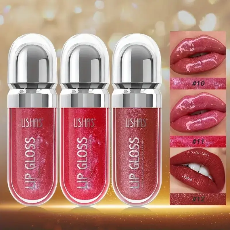 3-Piece Set Moisturizing Lip Gloss - Lippie Gloss, Blueberry Shade, Long-Lasting Moisturizing Liquid Lipstick, Non-Sticky, Glossy Lipgloss Effect, Suitable for Daily Wear, All-Day Lip Color | Fruity Lip Gloss | Non-Sticky Formula, Valentine's Day Gift