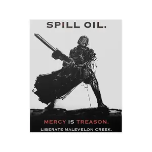 Helldivers 2 War Propaganda Poster Spill Oil Vintage-inspired Art for Gamers