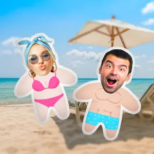 JML Personalized Face Pillow from Picture - Custom Funny Person Pillow To Boyfriend - Photo Cushion - Birthday Gift for Him & Her