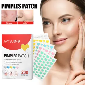Jaysuing Heart-shaped Acne Patch Gentle Non-irritating Fading Acne Spots Acne Marks Covering Pimples Acne Patch Skin Repair Tea Tree