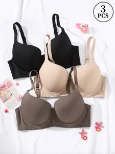 Plus Size Bras for Women Bra Supportive Underwire Bra Full Coverage Bra Push Up Lingerie Anti Sagging Bra Comfort Smooth Bra Elegant Simple Bra Everyday Bra Halloween Clothes Sports Bras for women Back To School Clothes