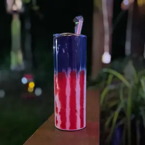 20oz Stainless Steel Tumbler with Straw & Tie-Dye Design Double-Wall Insulated Coffee Mug Drinkware for Hot Cold Beverages