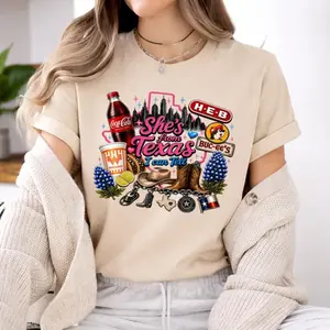 she's From Texas Big Red Shirt, She is From Texas I Can Tell Shirt, Girly Western Texas Shirt, Texas Girl Western Shirt, Gift For Her, Womenswear