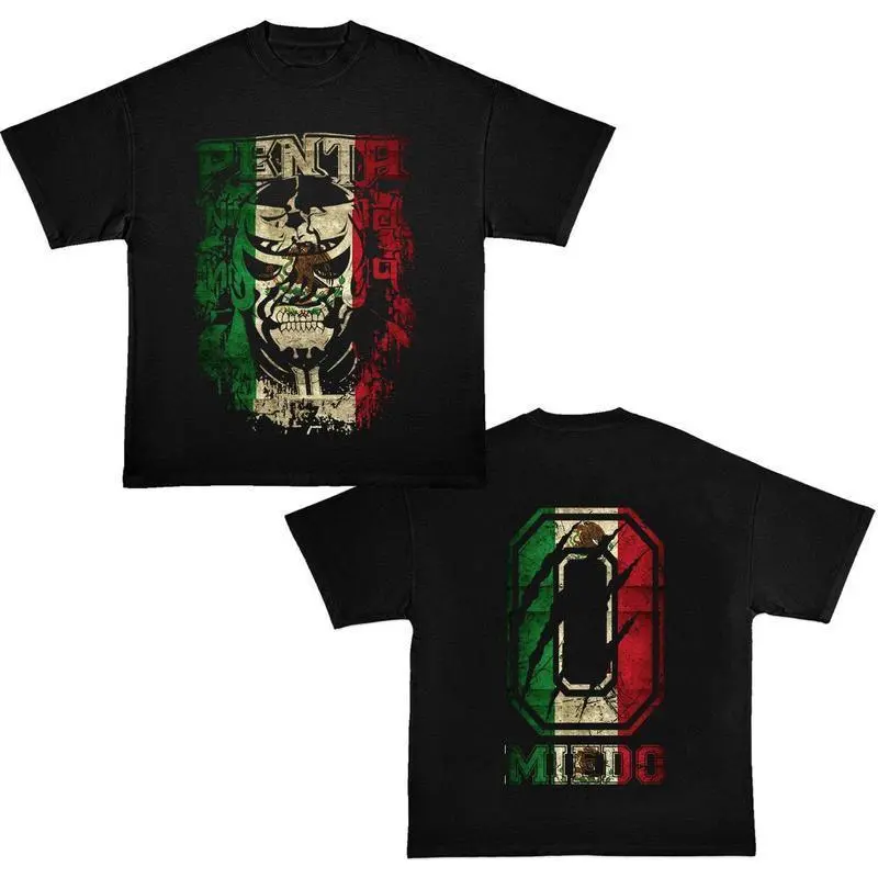 Penta Jr. Mexico Flag Design Lucha Libre T-Shirt - 2-Sided Premium Wrestling Graphic Tee with Iconic Design, Perfect Gift For Fans Top TYY