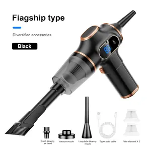 2-in-1 12000Pa Mini Car Vacuum Cleaner Portable Wireless Handheld Vacuum Cleaner, High Power Vacuum Cleaner & Air Purifier, Home Vacuum Cleaner for Sofa, Office, Pet, Home, Smart Power Display, Holiday Gifts