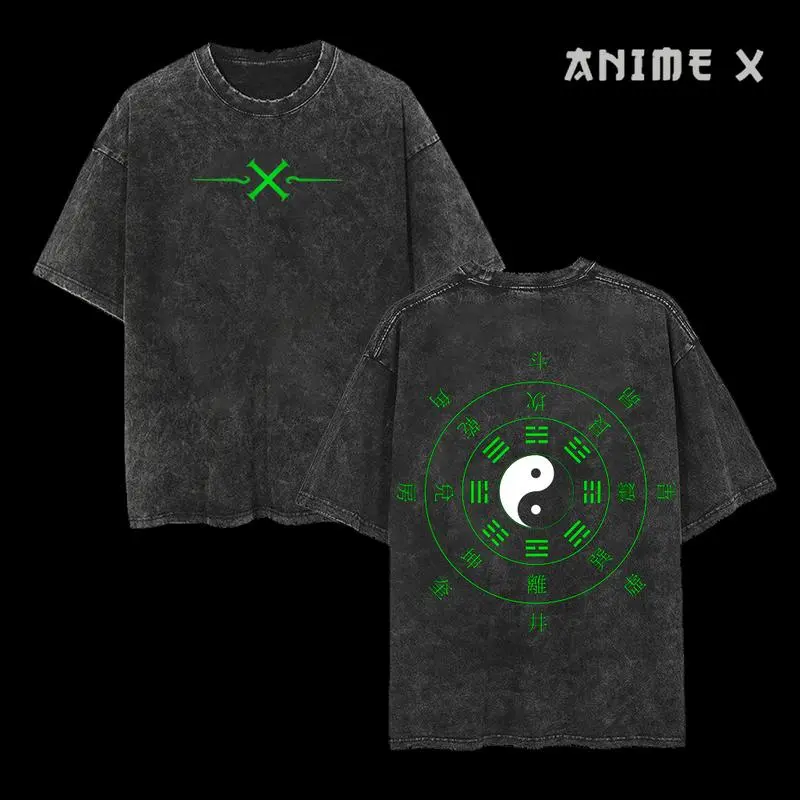 Retro Heavy Limited Hyuga Neji - Naruto Anime Double Printed