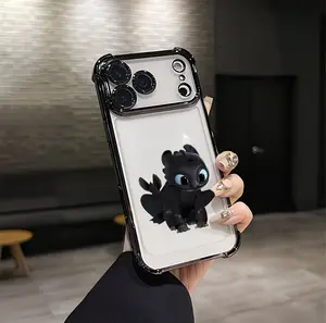 Night Fury Inspired Aesthetic Design Pattern Casing For iPhone 17 16 15 14 13 12 Samsung 22 23 24 25 Plus Pro Max Ultra Soft Silicon TPU Shockproof Protector Vintage Unique Fashion Mobile Phone Case
