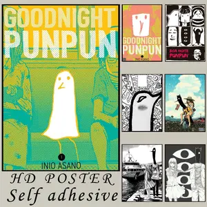 Goodnight punpun Poster High Quality Print Waterproof Wall Sticker Bar Cafe Living Room Decor Vintage Wall Art Modern Abstract Design Modern Aesthetic Home Decoration Gift Vintage TrendyX