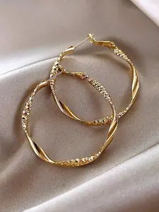 Women's Elegant Rhinestone Decorated Hoop Earrings, Exquisite Trendy Hoop Earrings, Fashionable Jewelry for Women for Daily & Party Decoration, Lightweight Earring, High Quality Earrings
