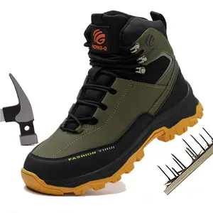 Man Safety Shoes Puncture-Proof Work Sneakers Lightweight Work Shoes Men Steel Toe Shoes Safety Boots Indestructible Shoes Hiking boots Outdoor work