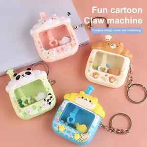 Fun Ball Catching Machine Keychain Household Machine Small Mobilephone Pendant Children's Toy Mobilephone Accessory