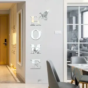 Acrylic Mirror Wall Decor Set, Wall Decal, Space Theme Living Room Luxury Hanging, Easy DIY Installation, No Special Surface Treatment