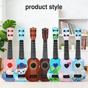 14 Inch Children Ukulele Guitar with Cute Cartoon Designs, Butterfly, Multiple Colors Available for Early Education Music, Perfect Gift for Boys and Girls, Stylish Guitar