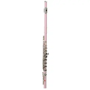 C16 Closed-Hole Bb Flute & Nickel-Plated Bb Clarinet Set with Pink Kit, Mouthpieces, Portable Steel Practice Tools - Festive/Birthday Musical Gifts for Beginner Students