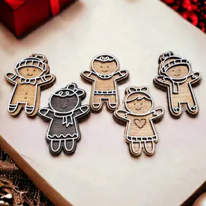 Gingerbread Kids Ornament Decor Decoration Gift Christmas Colorful Lightweight Tree