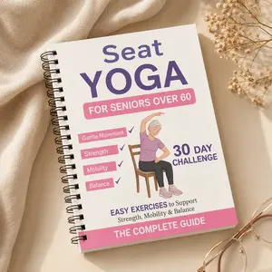 30-Day Chair Yoga Guide for the elderly over60:40 + iow-intensity exercises to restorestrength, athieticism and balance -gentlechair yoga workouts for home and office usechair exercise book