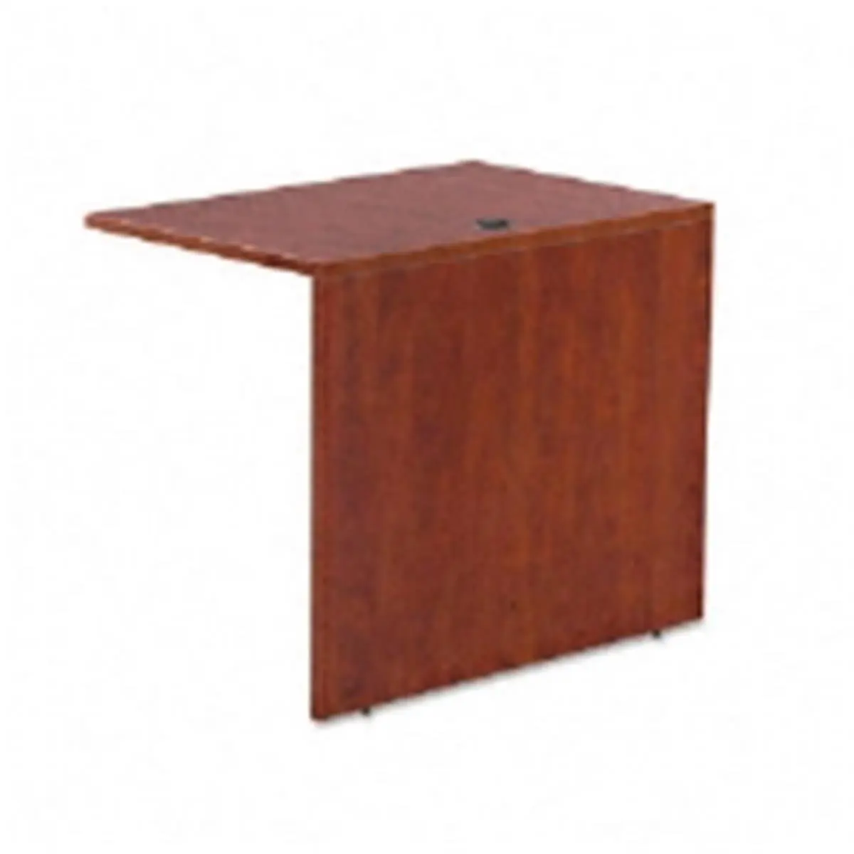 ALEVA353624MC Valencia Series Reversible Laminate Desk Return Bridge Shell - Medium Cherry, 35w x 23-5/8d in, 66lbs, Durable No-Wood Water-Resistant Commercial Computer Desk with Storage, Wire Grommet