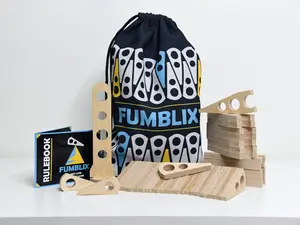 Fumblix- the base game- unique wooden stacking game for solo & group play