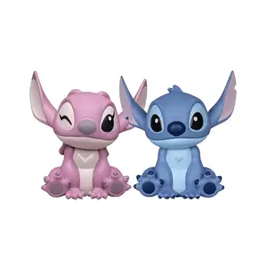 DISNEY Stitch 6-Inch Palm-Sized Piggy Bank – Adorable Character Decor and Savings Accessory for Disney Fans