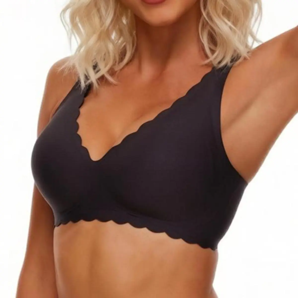 Women’s Seamless Wireless Bra with Jelly Soft Support, Full Coverage Smoothing Push-Up Comfort Daily Bra