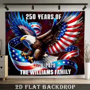 Summervibes 2D Flat - 2D Flat - A Single 2D Flat Banner Featuring Custom Name Text, Ideal for Independence Day Celebrations. This Personalized Decoration Makes a Great Gift for Family Gatherings, Parents,