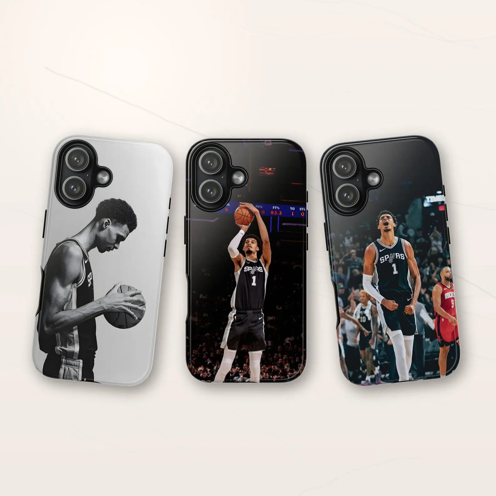 Victor Wemby Magsafe Phone Case Cover for iPhone 17Pro, 16, 15, 14, 13, 12, 11, Basketball Fans, San Antonio Phone Case