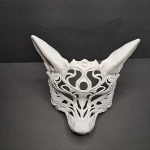 3D Printed Wolf Mask